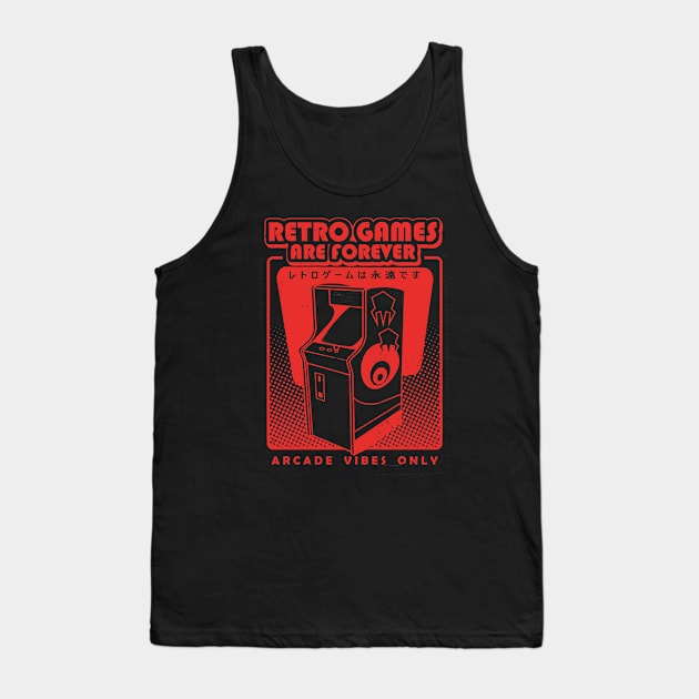 Retro Games Are Forever Tank Top by Issho Ni